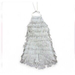 Blithe Romper Womens Size Small Boho Shaggy Fringe Halter Festival Stagecoach